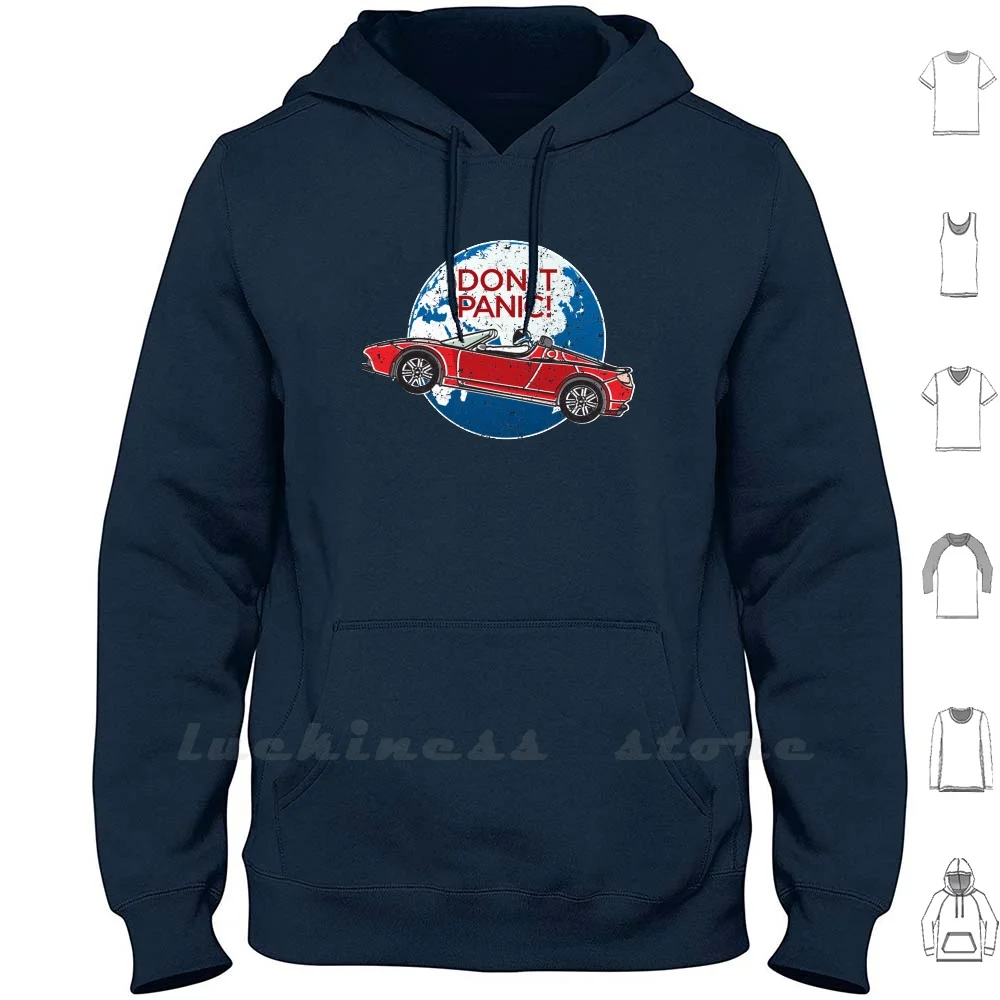 -Un Omaggio A Elon Musk , Spaceman E The Red Roadster Felpa Con Cappuccio Manica Lunga Elon Musk Falcon Heavy Falcon Heavy