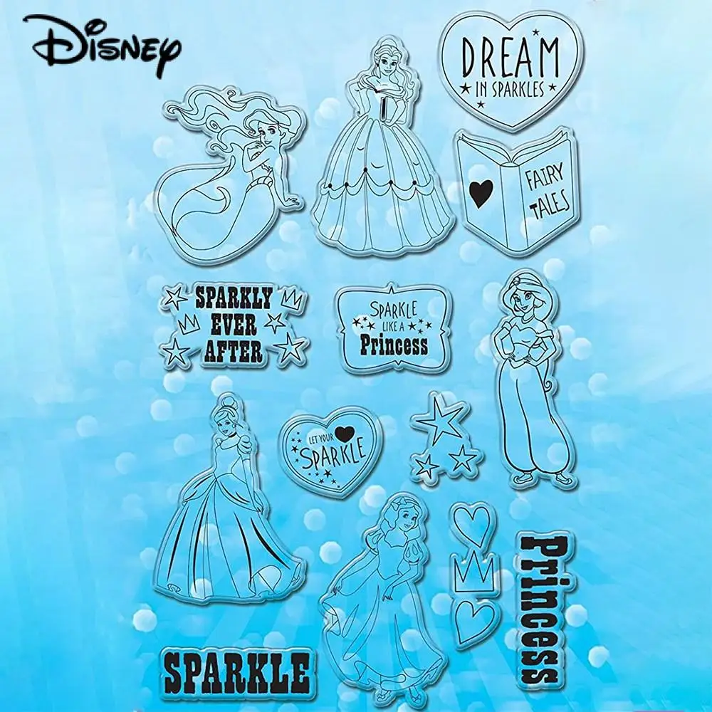 Disney Princess Clear Stamp And Dies Ariel Jasmine Cenerentola Timbri Per Fai Da Te Scrapbooking Carta Decorativa Che Fa Nuovo 2022