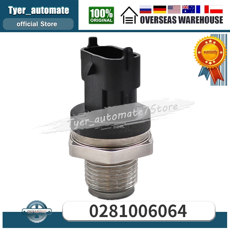 Per Jaguar Xf Jaguar Xj 0281006064 0 281 006 064 Sensore Di Pressione Iniezione Carburante