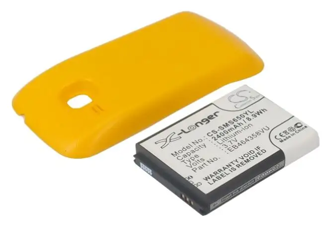 Batteria Cameron Sino 2400Mah Per Samsung Galaxy Mini 2 Gt-S6500 S6500D S6500L S6500T Eb464358Vubstd Eb464358Vubstd
