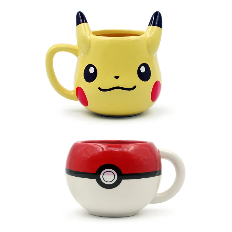 Pokemon Pikachu Mug Cute Cartoon Coffee Cup Kawaii Ceramic Cup Boys Water Bottle Anime Coffee Mug Coppie Tazze Regali