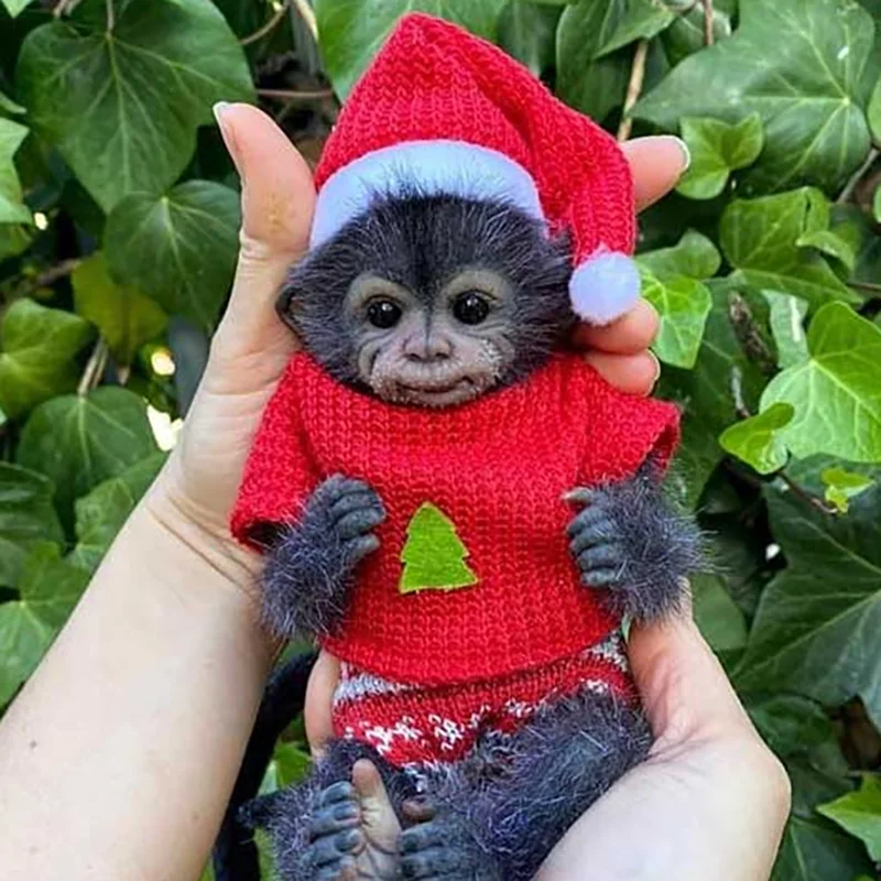 8 Pollici Reborn Doll Baby Monkey Kit Parti Di Bambola Non Finite Con Gli Occhi