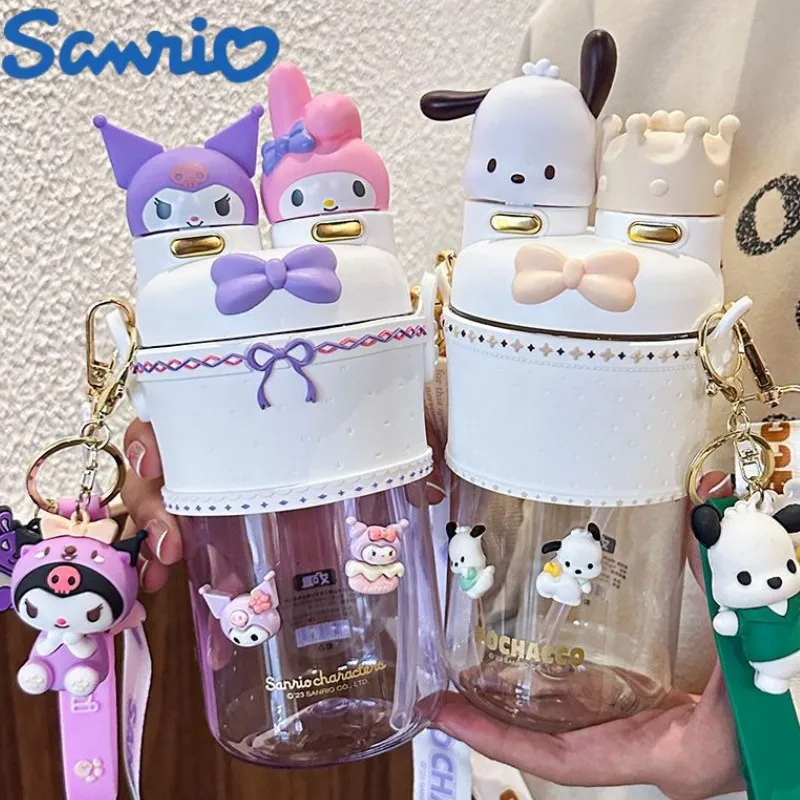 700Ml Genuine Sanrio Plastic Water Cup Kuromi Cartoon Portable Lolita Water Cup Travel Water Bottle Kawaii Bottle Cute Toy Gift