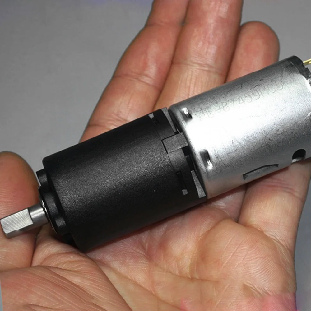 Dc 5V-24V 12V 18Rpm-100Rpm Low Speed Micro 28Mm Dual Output Shaft 385 Planetary Gear Motor High Torque 3-Stage Planetary Gearbox