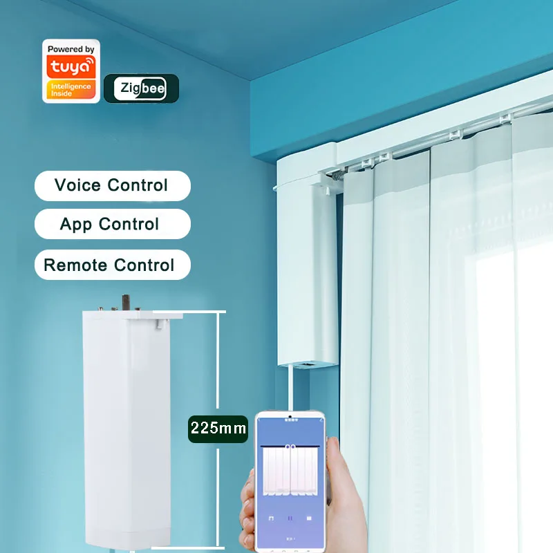 Tuya Zigbee Electric Smart Curtain Motor Motorizzato Curtain Track Cornicione Rod Rail Supporto Intelligente 33 Alice Alexa Google