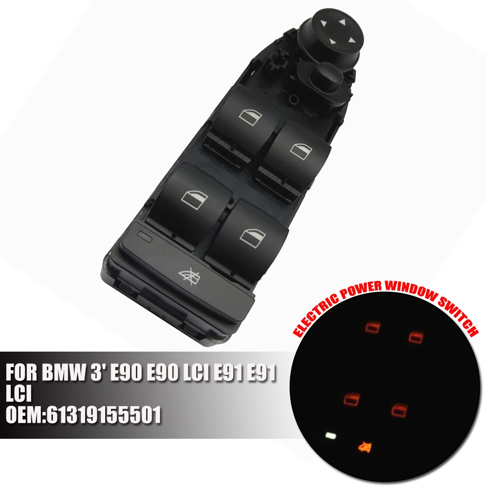 Nuovo 16Pin Per Bmw 3 'E90 E90 Lci E91 E91 Lci Interruttore Alzacristalli Elettrico Principale 61319155501