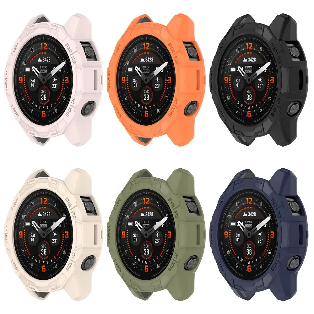 Custodia Protettiva Per Schermo In Tpu Per Garmin Epix Pro/Fenix 7X Pro/Fenix 7X 51Mm Custodia Protettiva Con Bordo Morbido Accessori Per Smartwatch