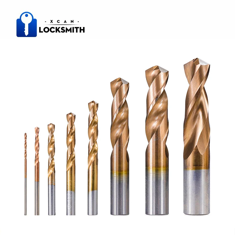 1Pc Ticn Coated Carbide Drill Bit 1.0-12Mm Twist Drill Bit Monolithic Drill For Cnc Lathe Machine Metalworking Drill