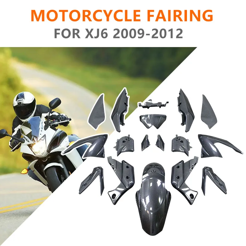 Motorcycle Parts For Yamaha Xj6 2009-2012 For Abs Carbon Fiber Color Fairing Accessories Motorcycle Body Protection