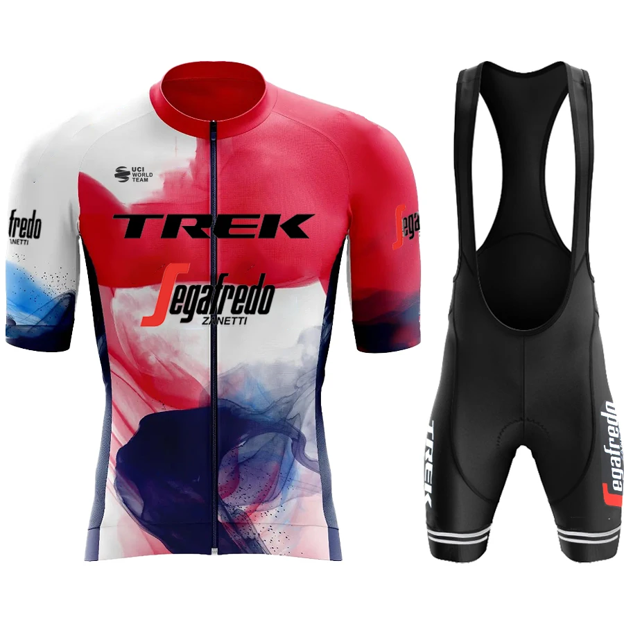 Ciclismo 2024 Pantaloncini Uomo Completo Trek Shirt Uniforme Camicetta Da Uomo Abbigliamento Summer Jersey Pro Team Sports Set Completo Maglie Bavagli