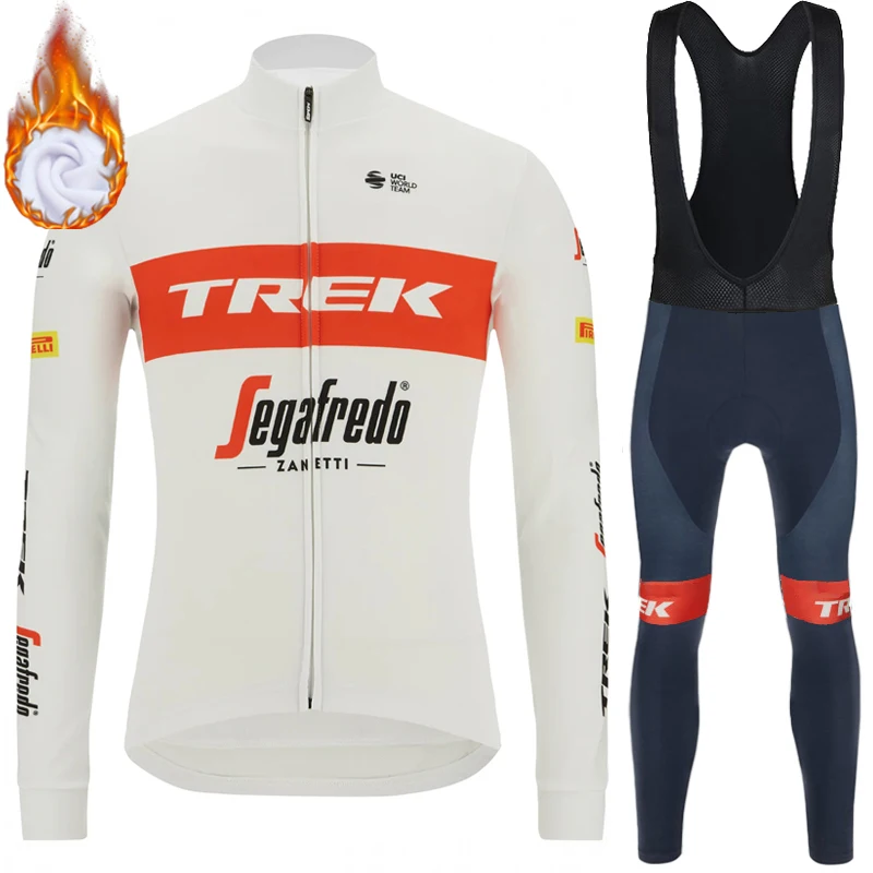 Mountain Bike Ciclismo Fleece Jersey Abbigliamento Pantaloni Da Uomo Gel Trek Completo 2024 Abbigliamento Manica Lunga Thermal Mtb Man Winter Set