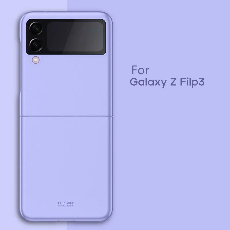 Per Cover Samsung Galaxy Z Flip 3 Custodie Paraurti Custodia Opaca Completa Per Samsung Z Flip 3 Flip Cover Per Samsung Z Flip 3 Fundas 6.7"