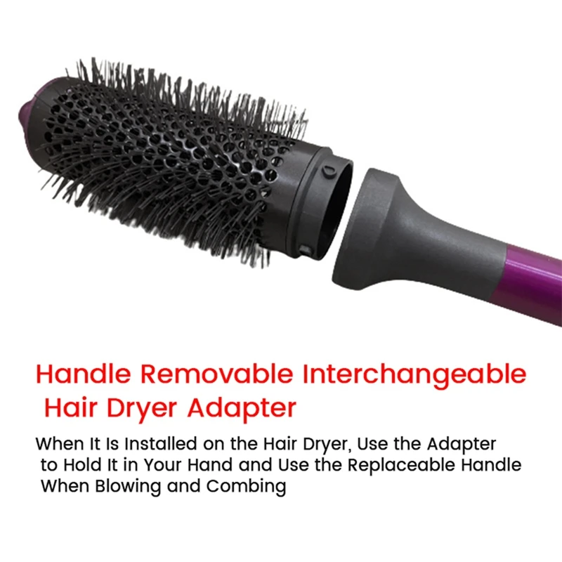 Pettine Cilindrico + Manico Per Accessori Per Asciugacapelli Dyson Airwrap Set Di Pettini Cilindrici Multifunzionali A Doppio Scopo