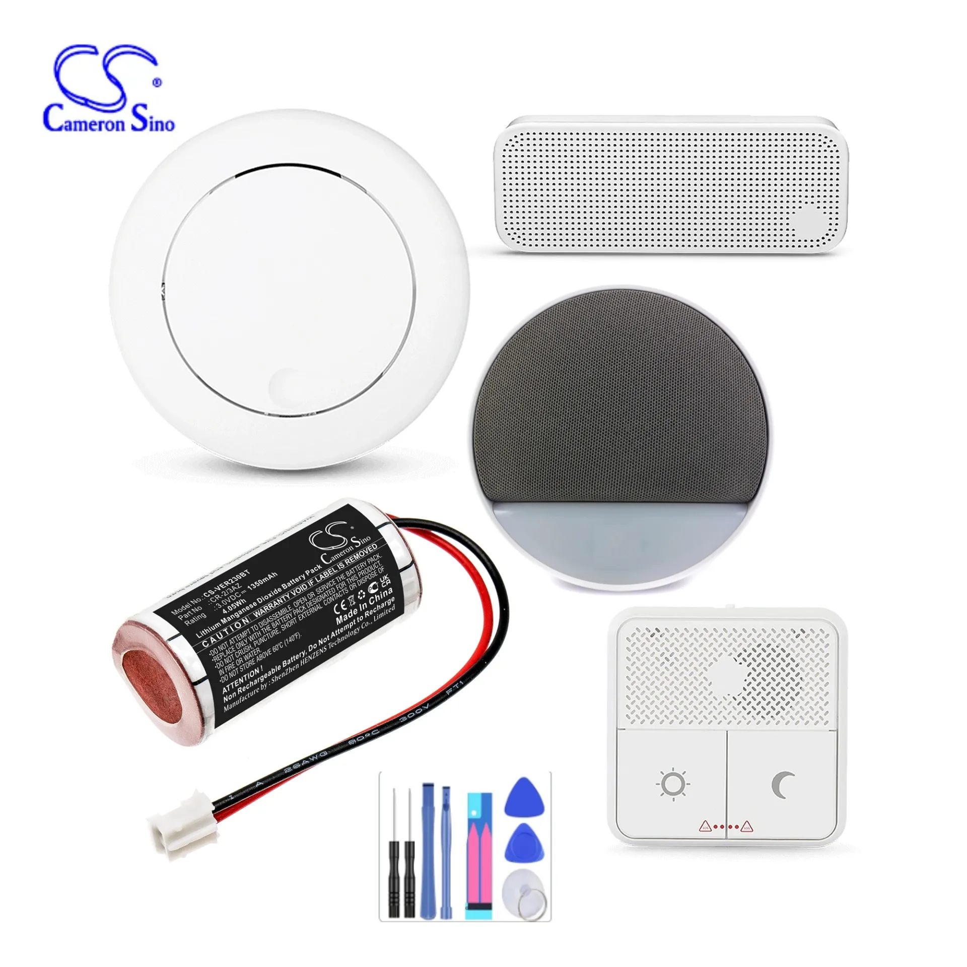 Batteria Di Illuminazione Di Emergenza Per Verisure Cr-2/3Az Dom Eniq Guardian S Verisure Roykvarsler Voice Sirene Muslimah