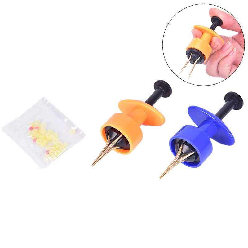 Assistito Bloodworm Lure Granule Angleworm Clip Carp Fishing Bander Pellet Pinza Worm Lobworm Maggots Strumento Di Carico 1 Pz