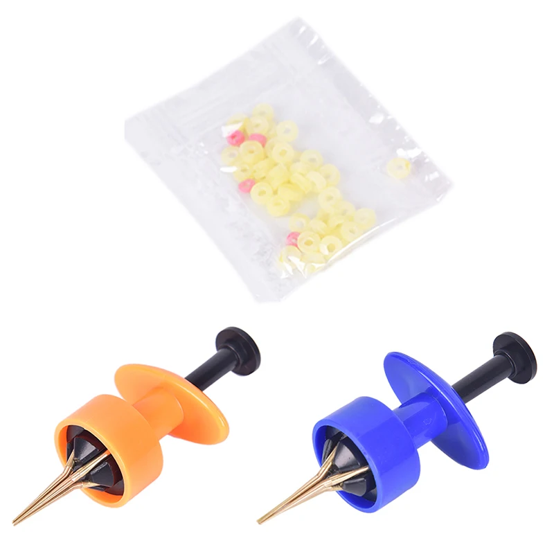 1 Pz Assistito Bloodworm Lure Granule Angleworm Clip Carp Fishing Bander Pellet Pinza Worm Lobworm Maggots Strumento Di Carico