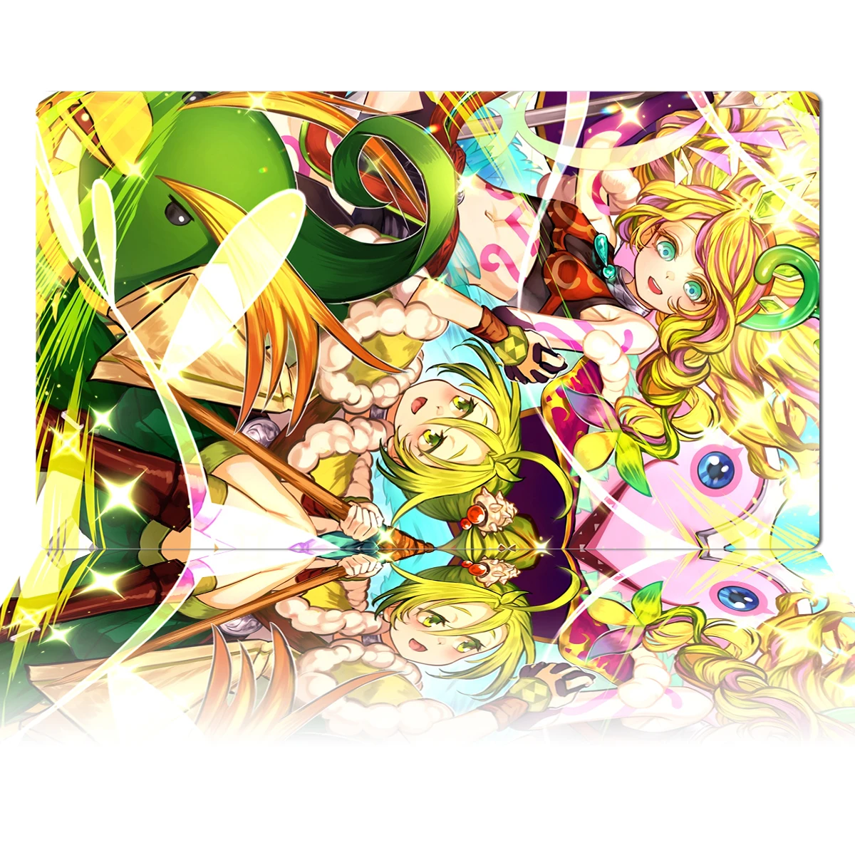 Yugioh Reeshaddoll Wendi Mat Ritual Beast Tamer Tcg Ccg Trading Card Game Mat Anime Mouse Pad Rubber Desk Mat Zones Bag 60X35Cm