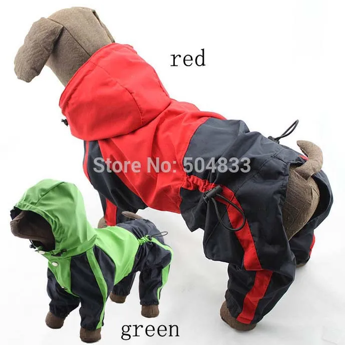 Grandi Vestiti Del Cane Cani Di Grossa Taglia Di Nylon Cappotto Di Pioggia Heavy Duty Nastro Seamed Xs-Xl