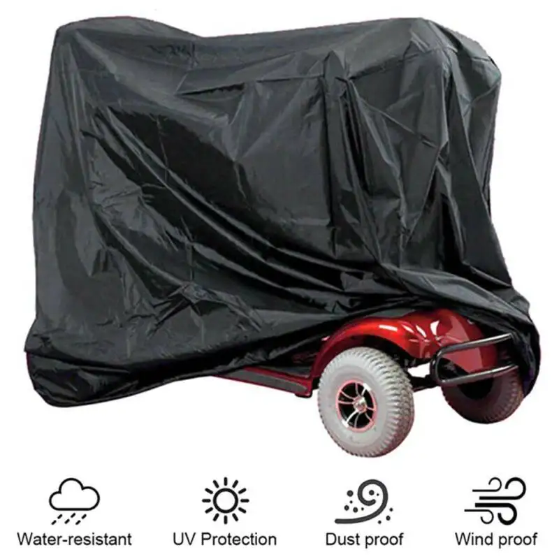 Indoor Outdoor Heavy Duty Pieghevole 190D Oxford Mobility Scooter Storage Rain Covers Protezione Uv Impermeabile Universale