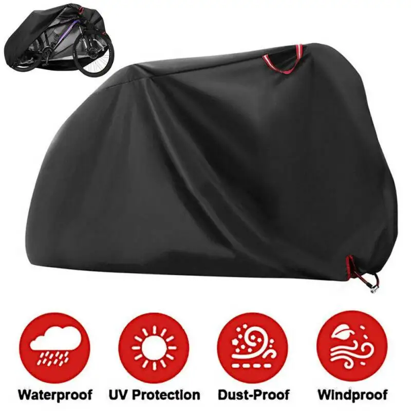 Coperture Durevoli Nere Universali Coperture Per Biciclette Per Biciclette Per Biciclette Impermeabili Per Esterni Resistenti Alla Polvere Di Pioggia