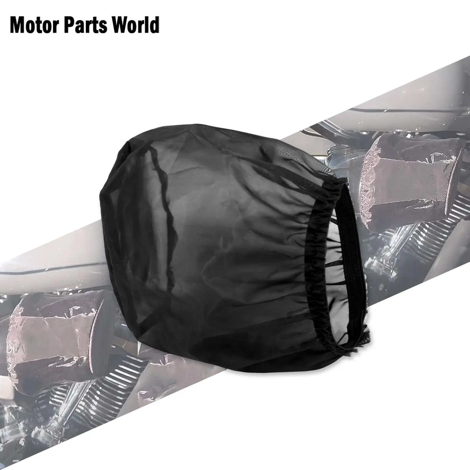 Filtro Aria Moto Impermeabile Heavy Breather Cover Protettiva Calzino Antipioggia Nero Antipolvere Per Kit Filtro Aria Motore Harley 114