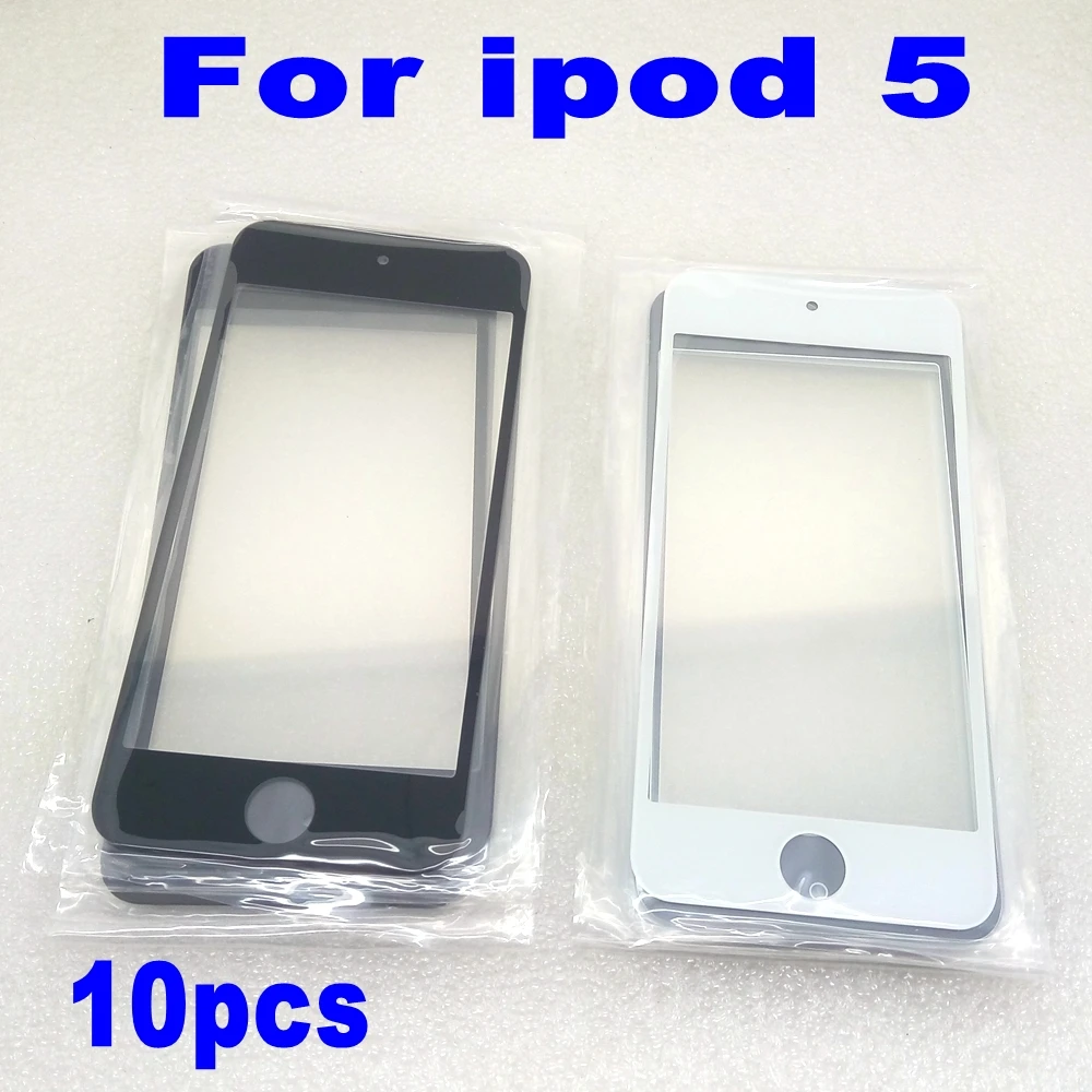 5/10 Pz/Lotto Nuovo Vetro Touch Screen Anteriore Lcd Di Ricambio Per Ipod Touch 5Th 6 Gen Obiettivo Esterno Per Ipod Touch 5 6 Parte Di Riparazione Lc