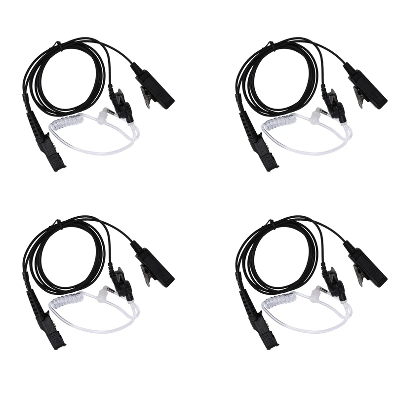 4X Per Motorola Mtp3100 Mtp3200 Mtp3250 Mtp3550 Auricolare Auricolare Ptt Radio