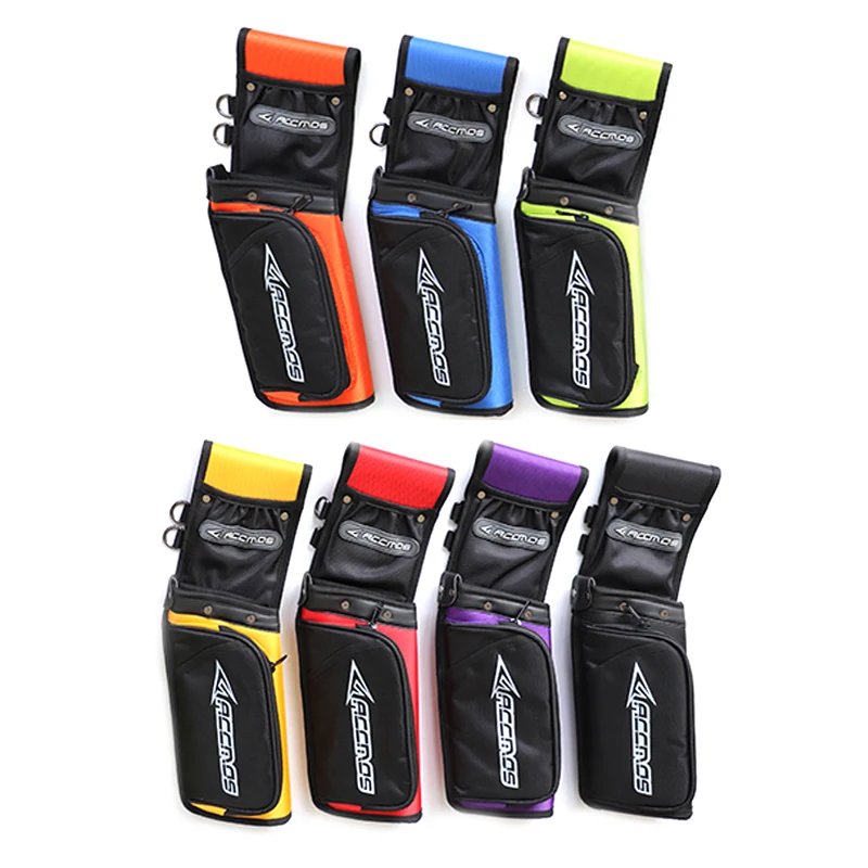 7 Colori Faretra Freccia Tiro Con L'Arco All'Aperto Borsa Per Arco Da Caccia Ricurvo Compound Arrow Bow Release Hold Regolabile Arrow Strap Reverse Ho