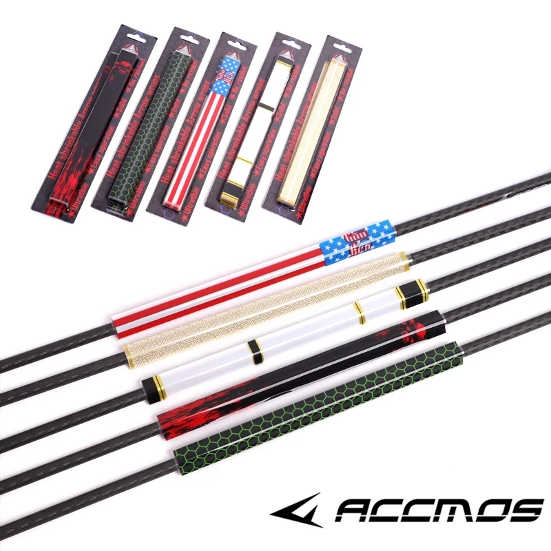15Pcs Arrow Sticker Fai Da Te Arrow Shaft Wraps Paster Termoretraibile Universale Per Tiro Con L'Arco All'Aperto Caccia Tiro Con L'Arco Accessorio
