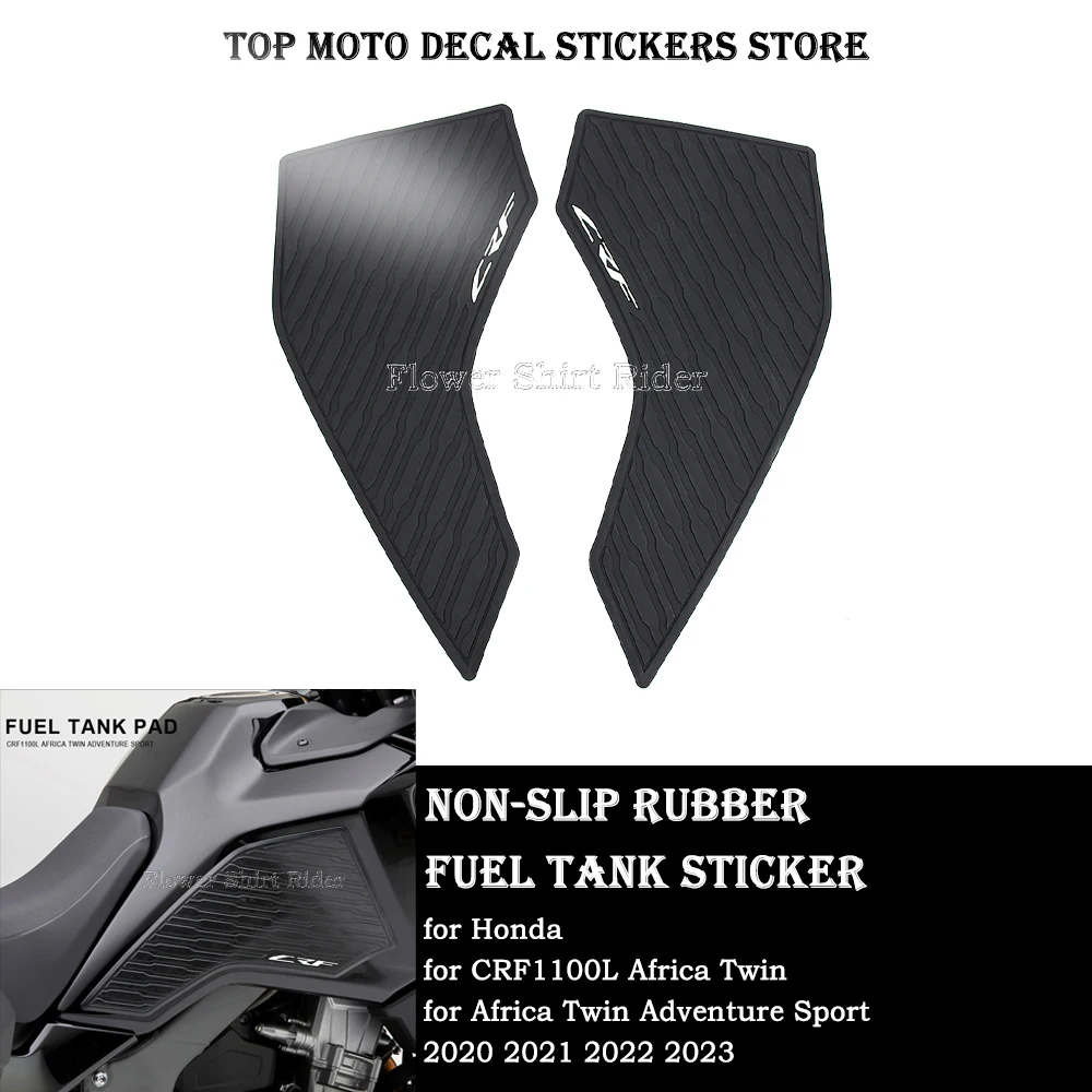Per Honda Crf1100L Africa Twin Adventure Sport - 2020-2023 Moto Antiscivolo Side Fuel Tank Pad Protector Decal Stickers