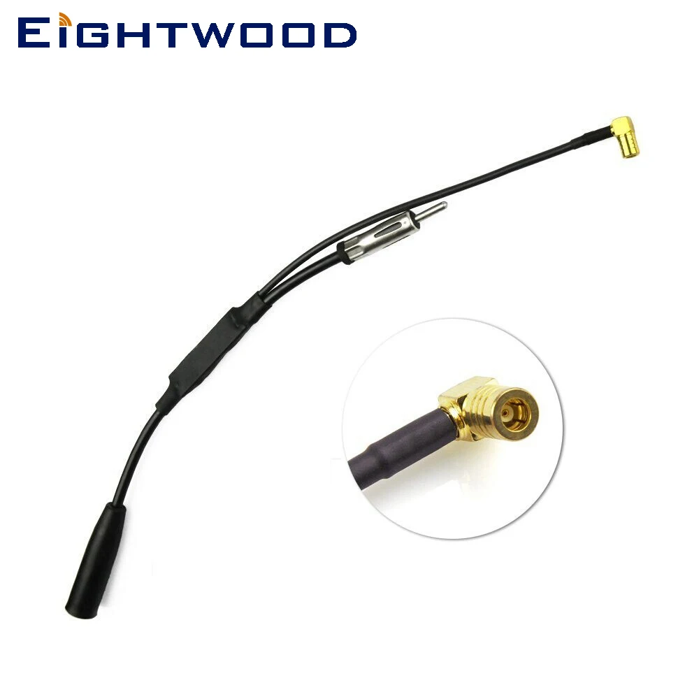 Ightwood Dab Dab + Adattatore Splitter Per Antenna Connettore Smb Autoradio Antenna Attiva Per Alpine Jvc Kenwood Pioneer Sony Radio