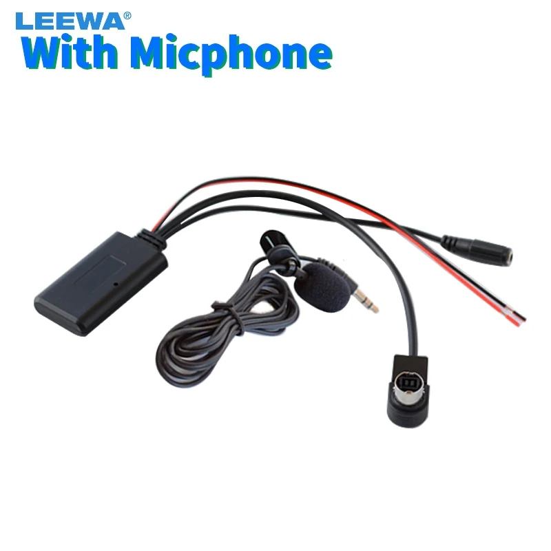 Leewa Car Audio Modulo Senza Fili Di Bluetooth Music Receiver Aux Adattatore Per Alpine 121B 9857 9886 117 Radio Aux Cavo # Ca6191