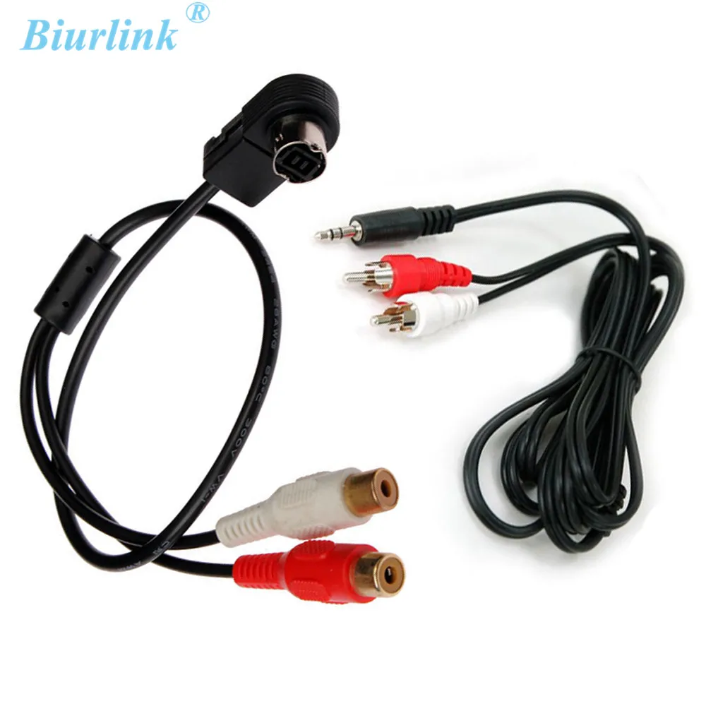 Biurlink Aux Line In Cavo Rca Adattatore Per Alpine Ai-Net Jvc Ks-U58 Pd100 U57 U29