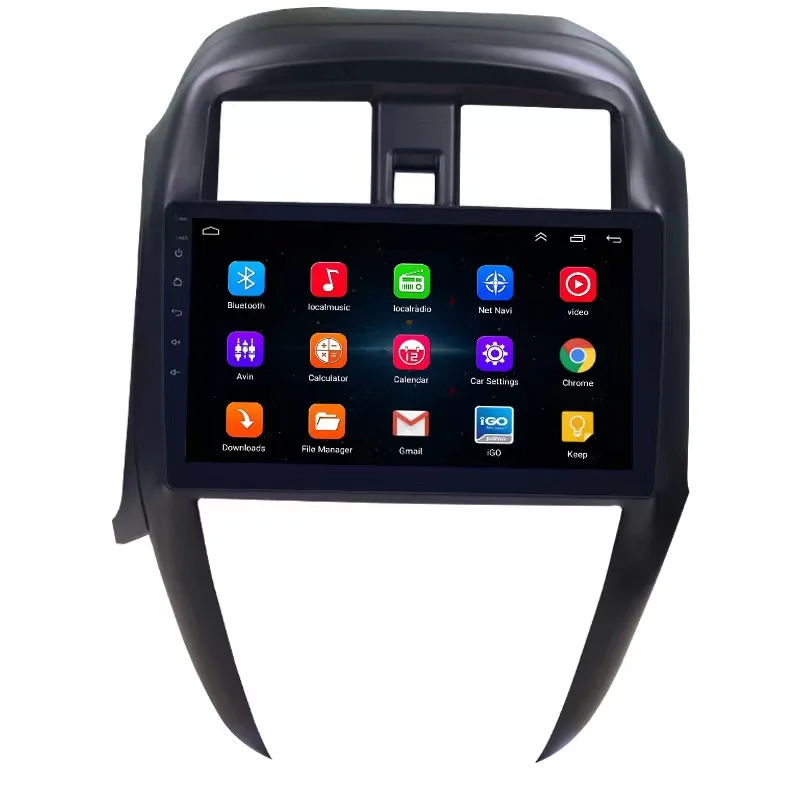 Fasxia Frame Autoradio Alpine 9 Pollici Universale Android Per Nissan Sunny Versa 2014 - 2016