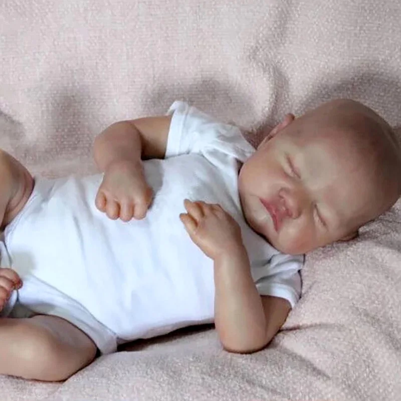 48Cm Disegno A Mano Reborn Baby Doll Premio Baby Boy Hair Realistico Boy Realistico Real Soft Touch Cuddly Baby