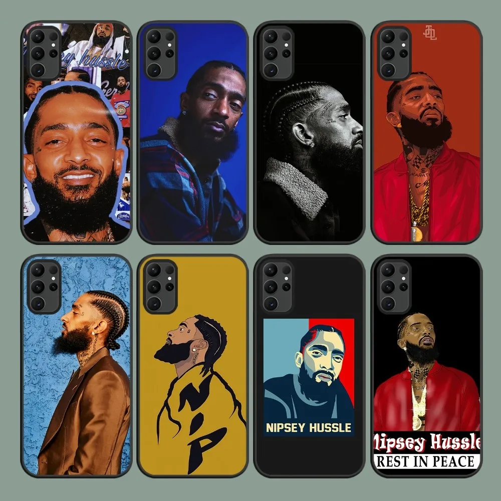 N-Nipsey Rapper H-Hussle Custodia Per Telefono Per Samsung Galaxy S22 S23 S30 Note 20 10 Plus Lite Fe Ultra Shell