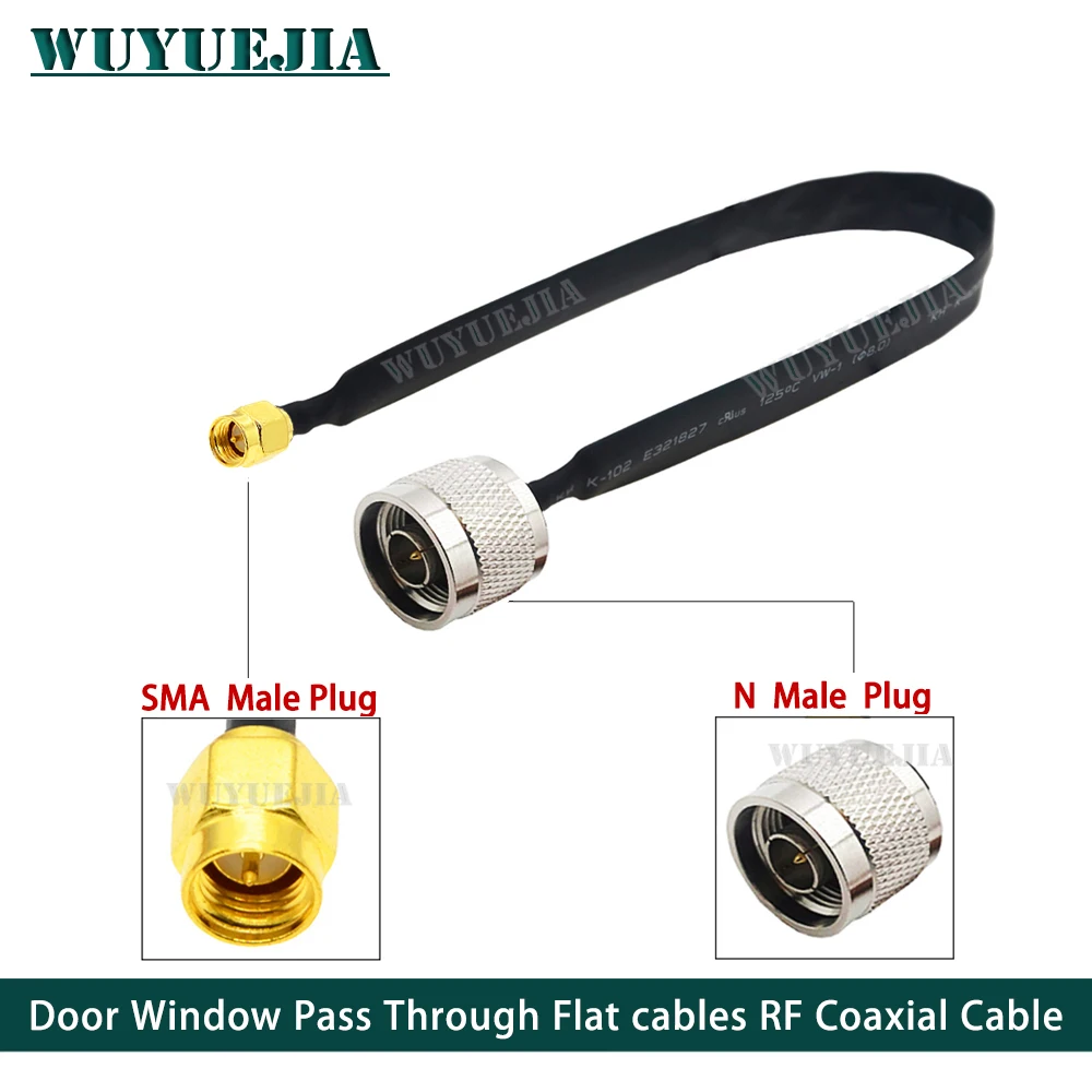 20/30/40Cm Sma A L16N Spina Maschio Femmina Jack Rf Cavo Coassiale Porta Finestra Passa Attraverso Piatto 50Ohm Rp-Sma A N Connettore Cavo Rf