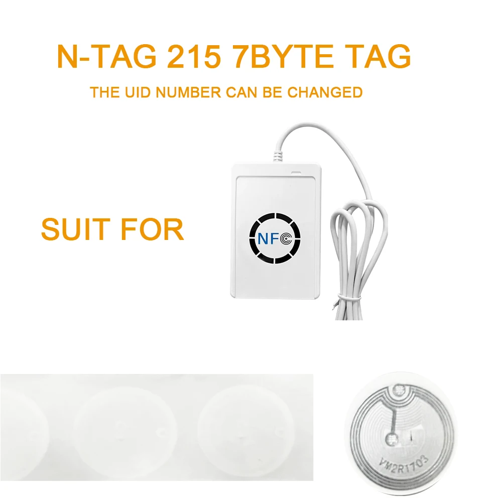 10/20/50 Pz Nfc Tag13.56Mhz Iso14443A Etichetta N-Tag 215 Adesivi Compatibili Con N-Tag 213 Rfid Per Telefoni Abilitati Android Nfc
