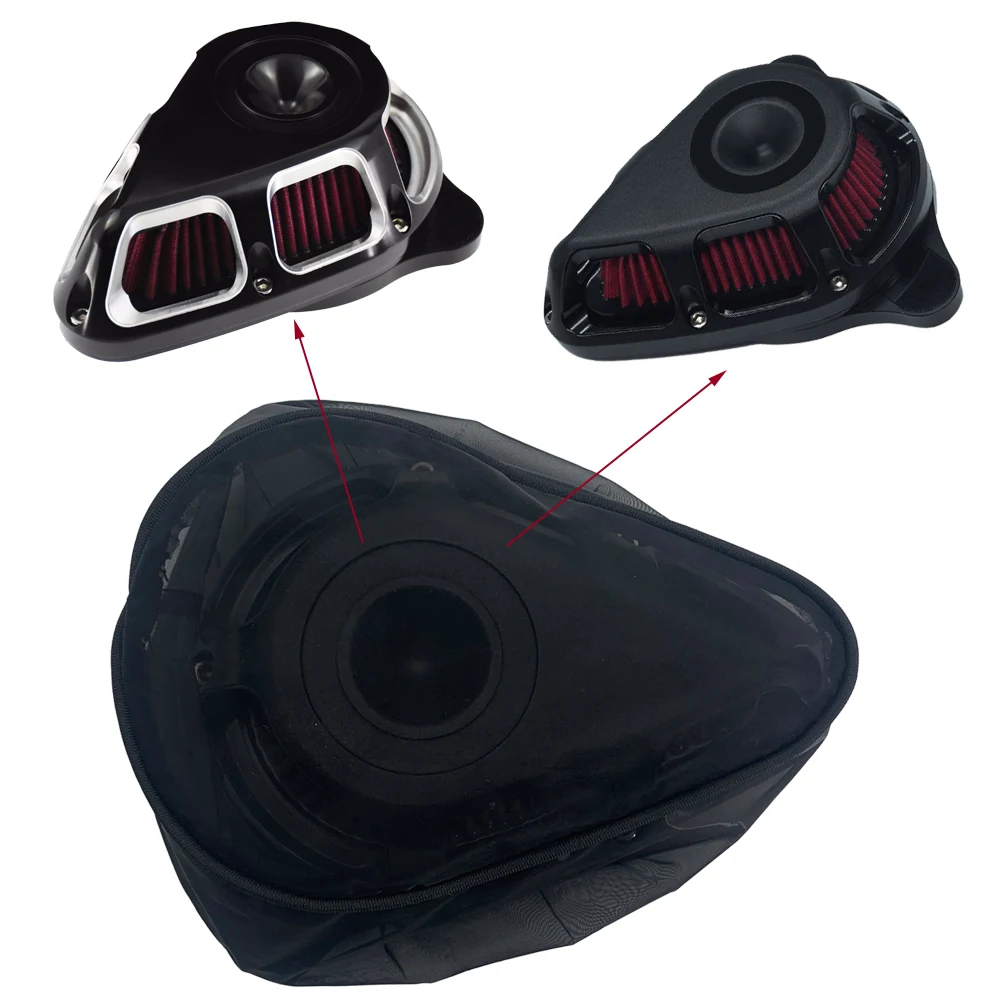 Calzino Antipioggia Impermeabile Per Filtro Aria Nero Moto Per Harley Sportster Xl 883 1200 72 48 Touring Dyna Softail Air Cleaners Kit