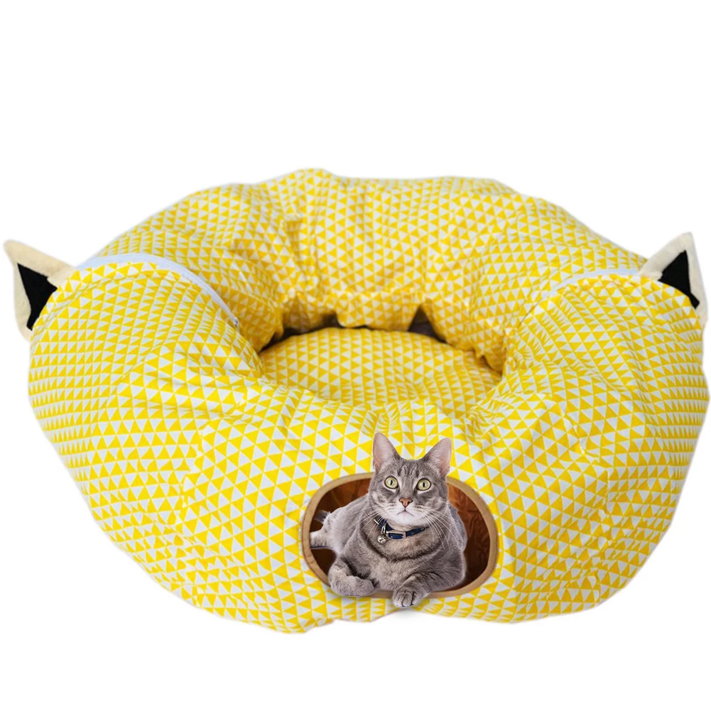 Tunnel Per Gatti Tunnel Per Gatti Pieghevole Tunnel Per Gatti Rolling Ground Totoro Lettiera Protezione Ambientale Trapano Educativo Per Animali Domes