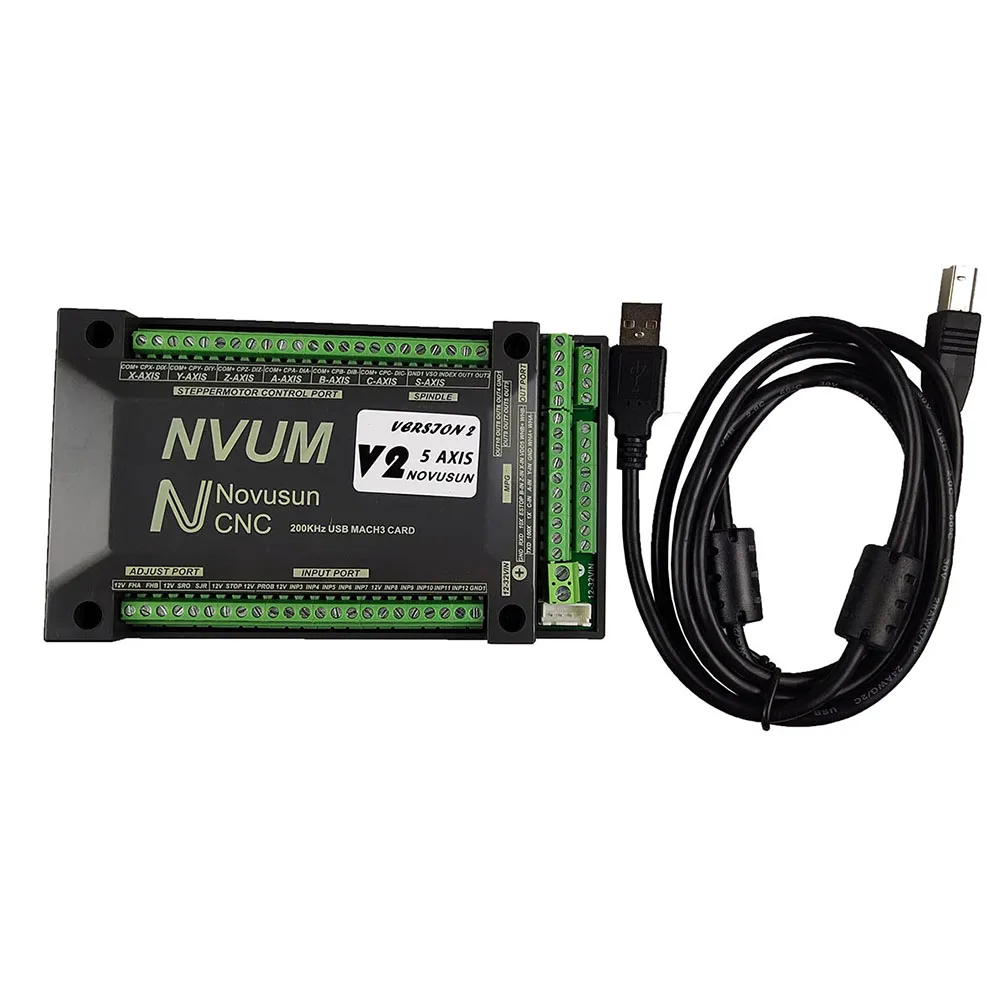 Nvum 3 Assi/4 Assi/5 Assi/6 Assi Mach3 Scheda Usb 200Khz Cnc Motion Controller Slave Funct Per Stepper, Servomotore