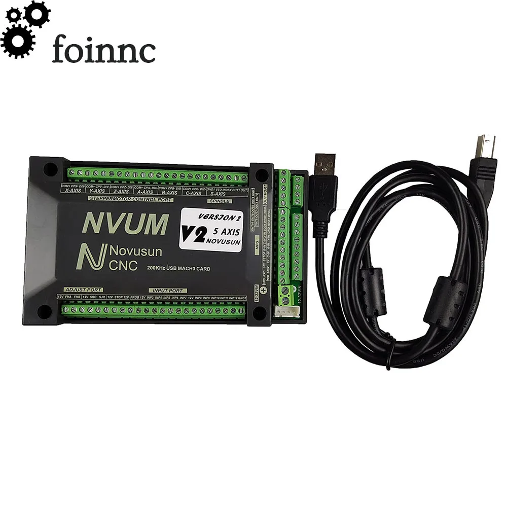 Mach3 Usb Card 200Khz Nvum 3/4/5/6 Axis Cnc Motion Controller Slave Funct Per Stepper, Servomotore