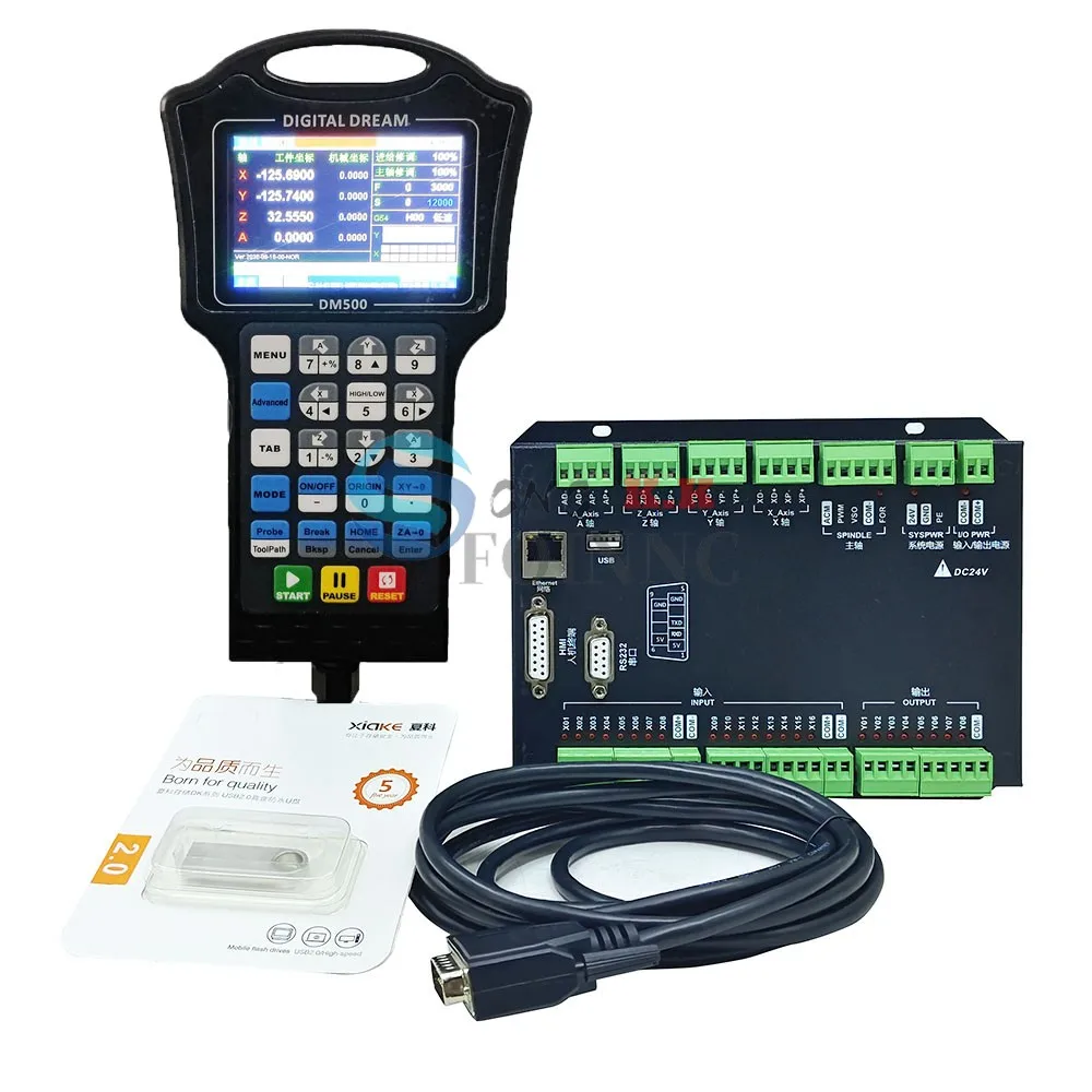 Nuovo Controller Portatile Per Macchina Per Incisione A 3 Assi Dm500 A 4 Assi Sistema Di Controllo Del Movimento Cnc 500Mhz 1G Di Memoria Invece Di Ma