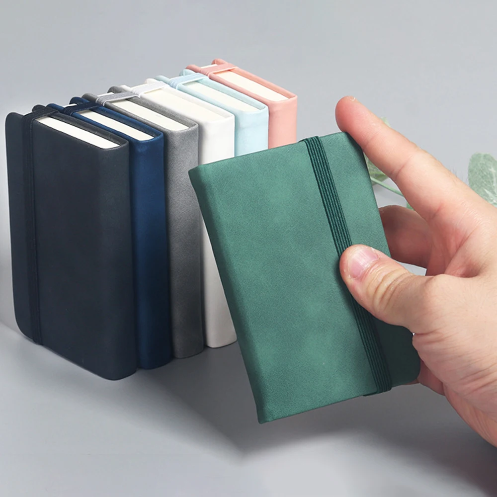A7 Pu Leather Small Notebook Pocket Diary Book Memo Notebook Mini Word Book Pocket Notepad School Office Agenda Taccuino