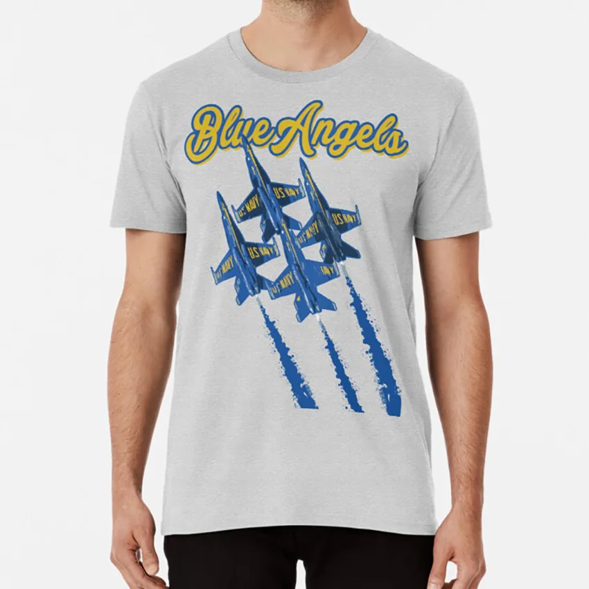Blue Angels V2 T Shirt Blue Angels Airairairforce Army Usa Patriot F16 Military Popular