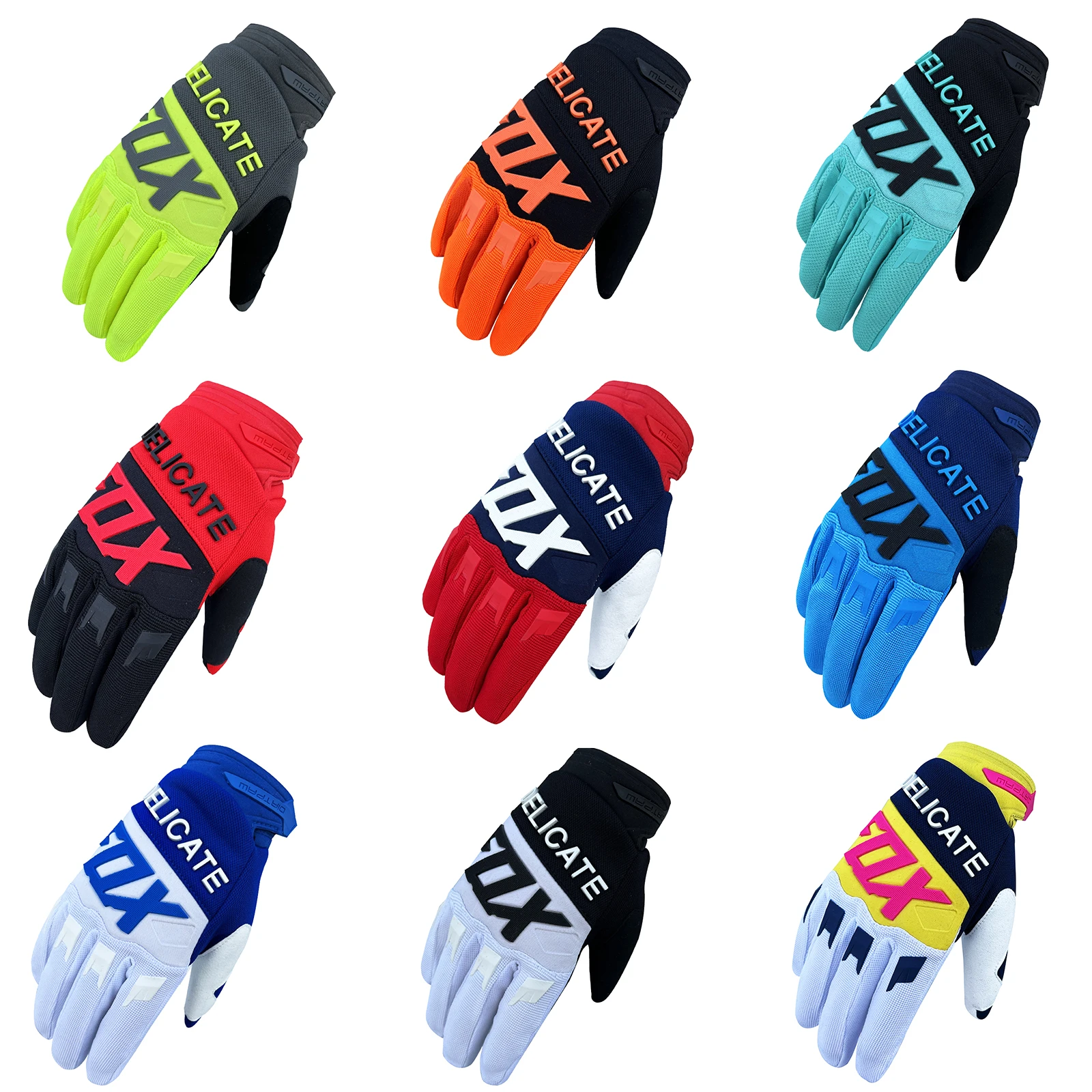 Delicati Guanti Fox Mx Guanti Motocross Enduro Off Road Atv Utv Riding Ciclismo Bianco Nero Luvas Per Uomo