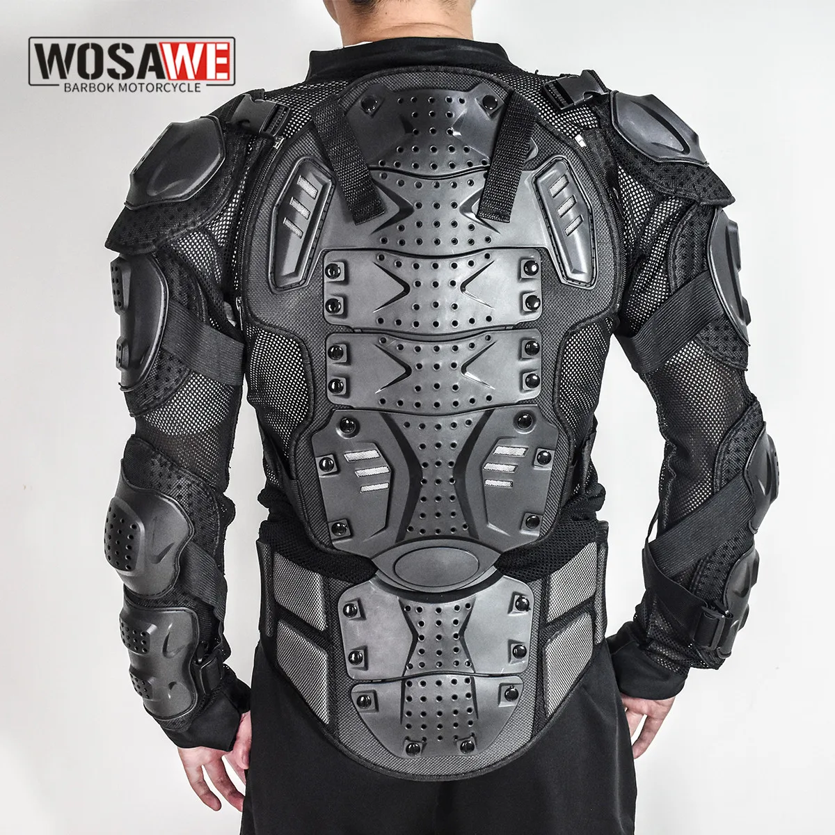 Wosawe Sports Moto Armor Protector Jacket Body Support Bandage Motocross Guard Brace Protezioni Gears Chest Ski Protection