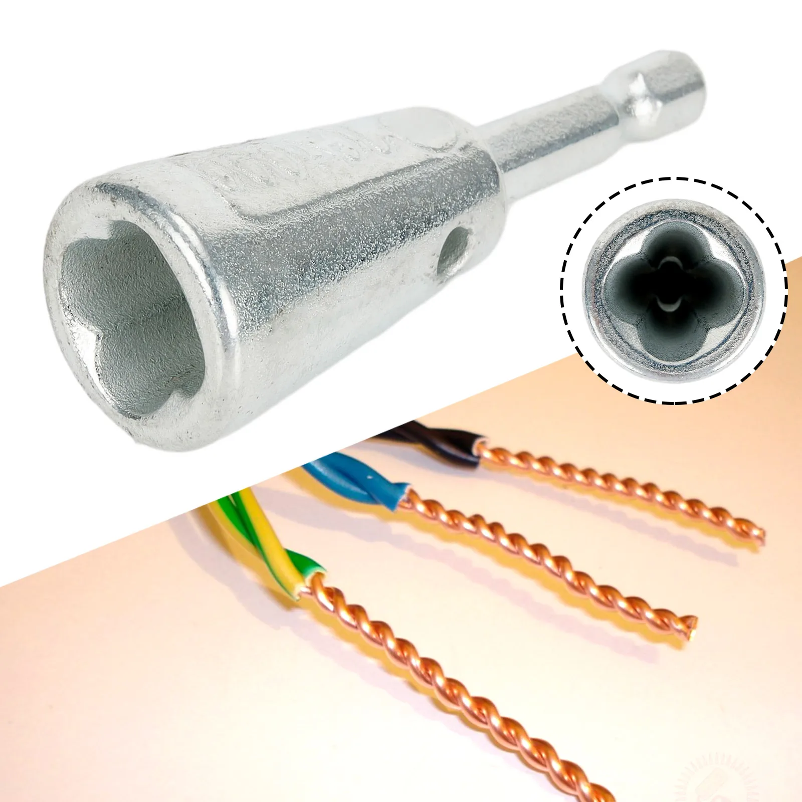 1Pcelectric Drill Wire-Twisting Tool Splitter Manico Esagonale Automatico Metallo Cablaggio Rapido Twisting Fried Dough Twist-Splitter