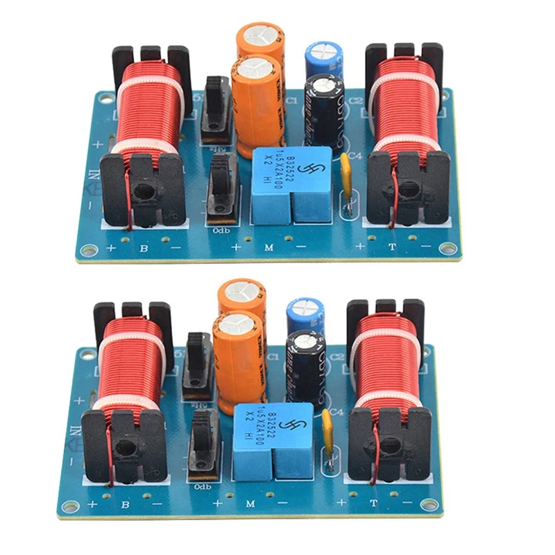 2Pcs 150W Altoparlante Audio A 3 Vie Crossover Altoparlanti Per Auto Filtro Divisore Incrociato Di Frequenza Hifi Crossover Audio Ad Alta Fedeltà