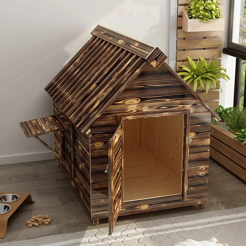 Grande Recinzione Per Cani In Legno Kennells Modulare Recinto Per Cani Accessori Per La Casa Recinzione Per Esterni Casas Para Perros Mobili Yn50Dh